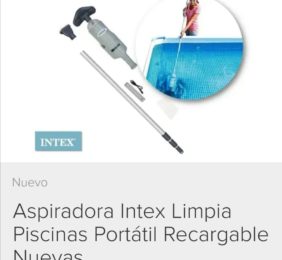 Aspiradora limpia piscinas portátil recargable