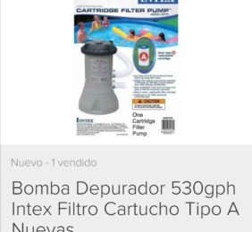 Bomba depurador 530gph filtro cartucho tipo A