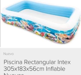 Piscina rectangular inflable 305x183x56cm