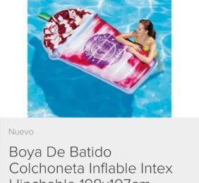 Boya de batido colchoneta inflable 198x107cm