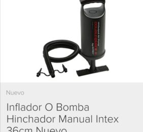 Inflador bomba manual 36cm