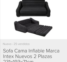 Sofa cama inflable 2 plazas 231x193x71cm